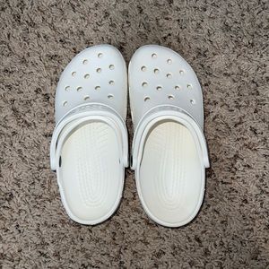 White unisex crocs